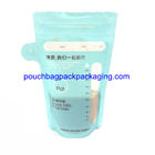200 ml breast milk storage pouch bag supplier, waterproof double zipper on zipper supplier